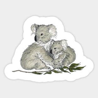 Koala and Joey Sticker